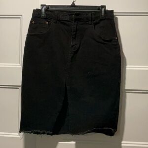 Classic Black Pencil Skirt